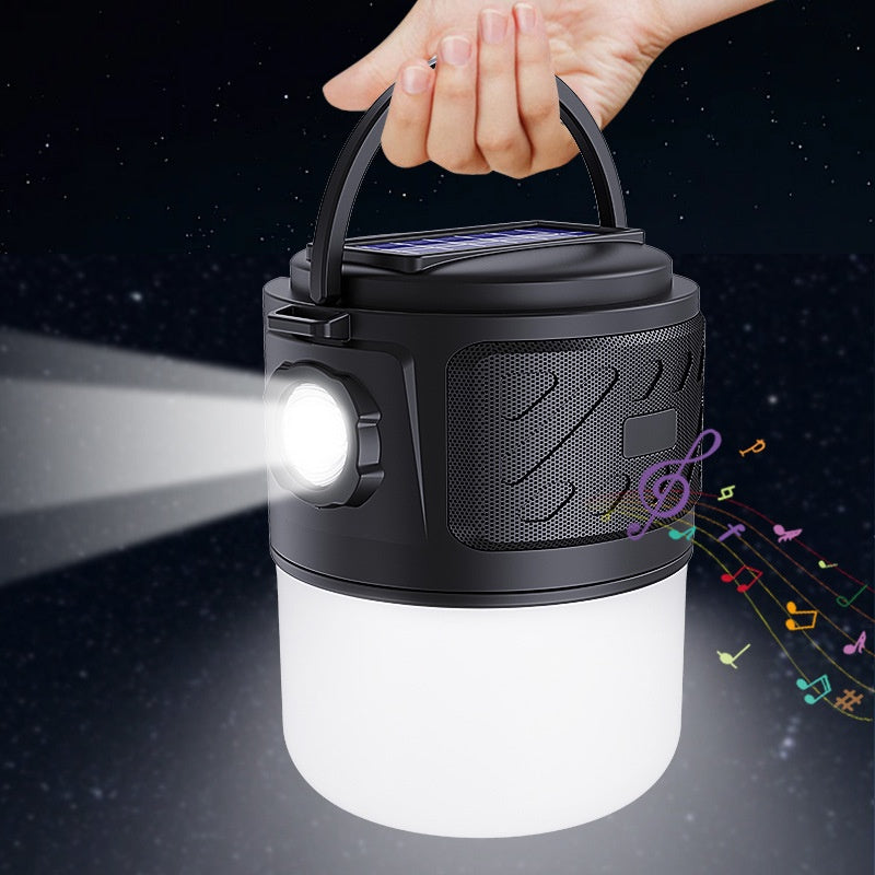 Solar Camping Lantern Speaker - Portable Audio & Light Combo