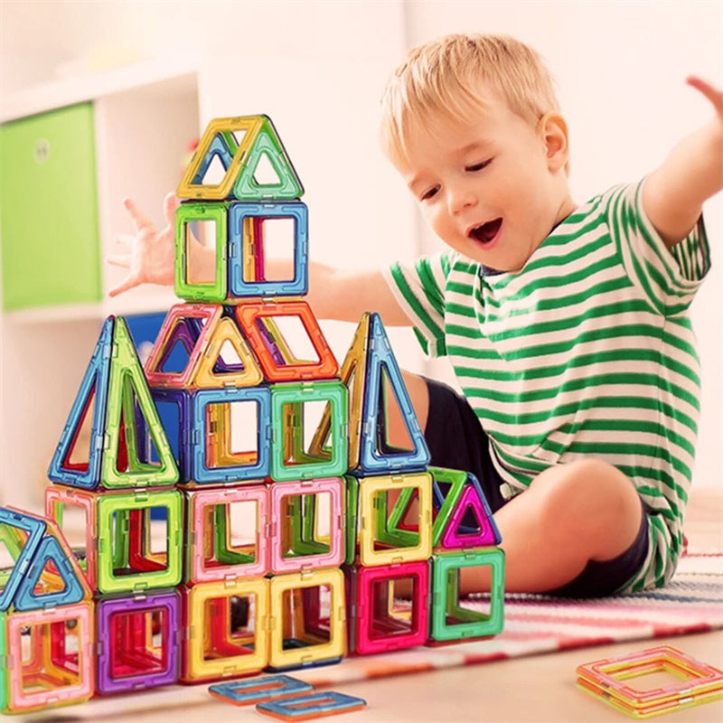 Magnetic Building Blocks DIY Set - Safe ABS Toys for Kids