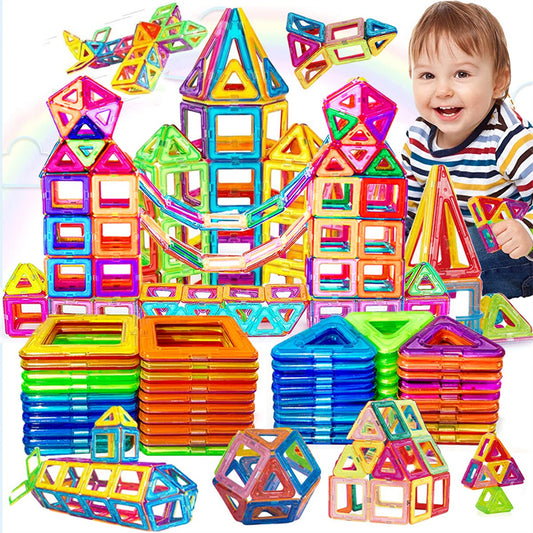 Magnetic Building Blocks DIY Set - Safe ABS Toys for Kids