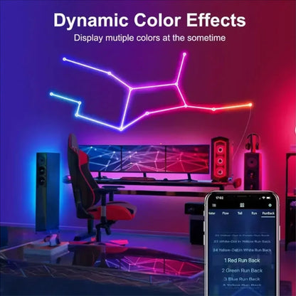 RGB Neon Lights Strip 1-5M Bluetooth App Remote Waterproof